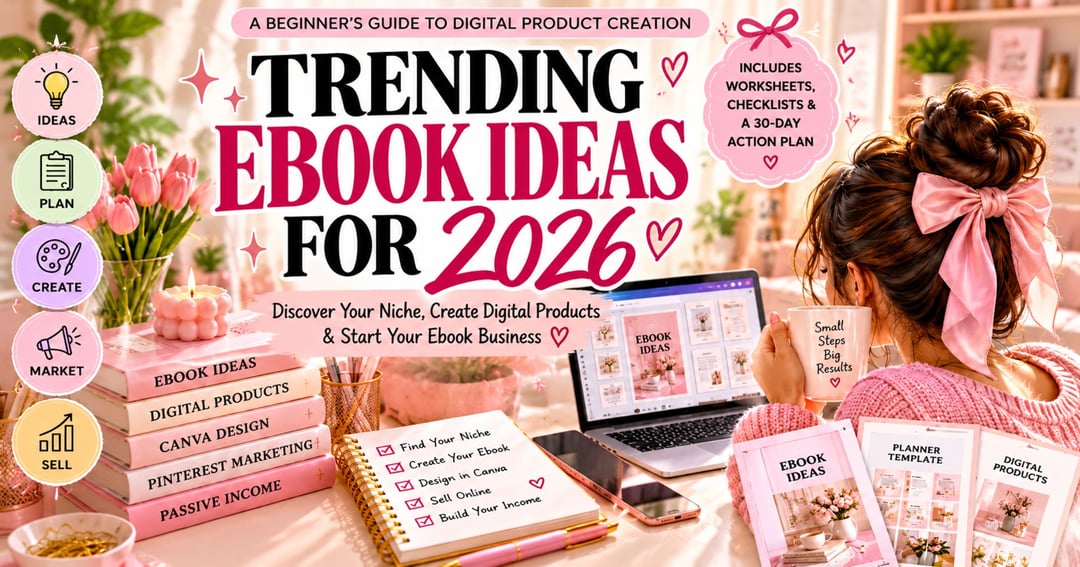 Trending Ebook Ideas for 2026 💗 | Beginner’s Guide to Digital Products & Online Income, image 2