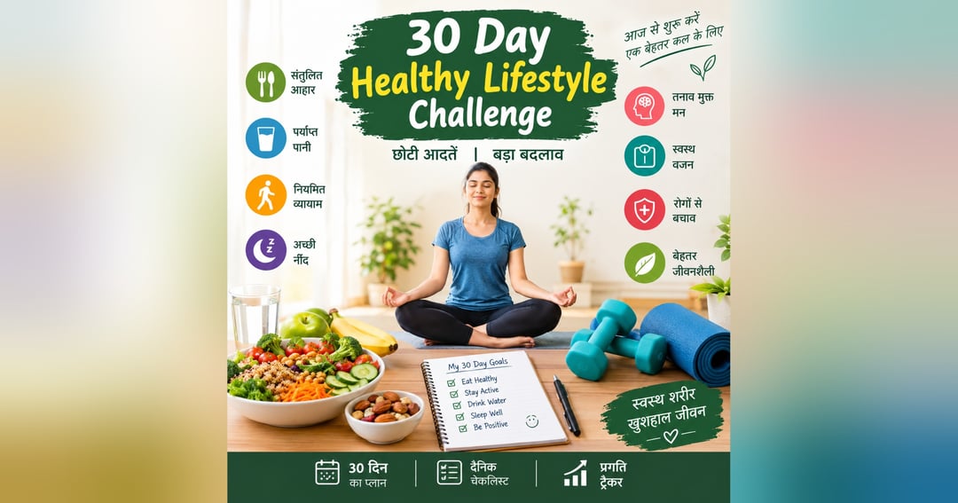 30 Day Healthy Lifestyle Challenge