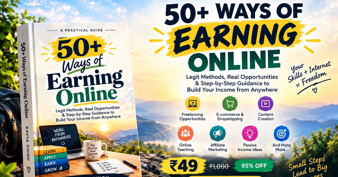 50+ Ways of Earning Online | Complete Guide to Online Income