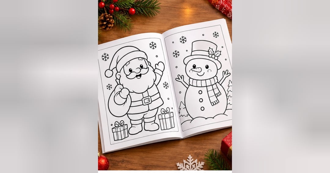 Christmas Colouring Book – A Magical Christmas Adventure, image 2