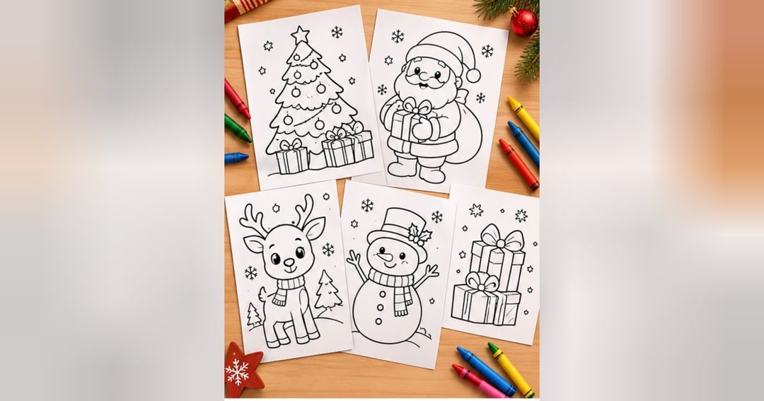 Christmas Colouring Book – A Magical Christmas Adventure, image 3