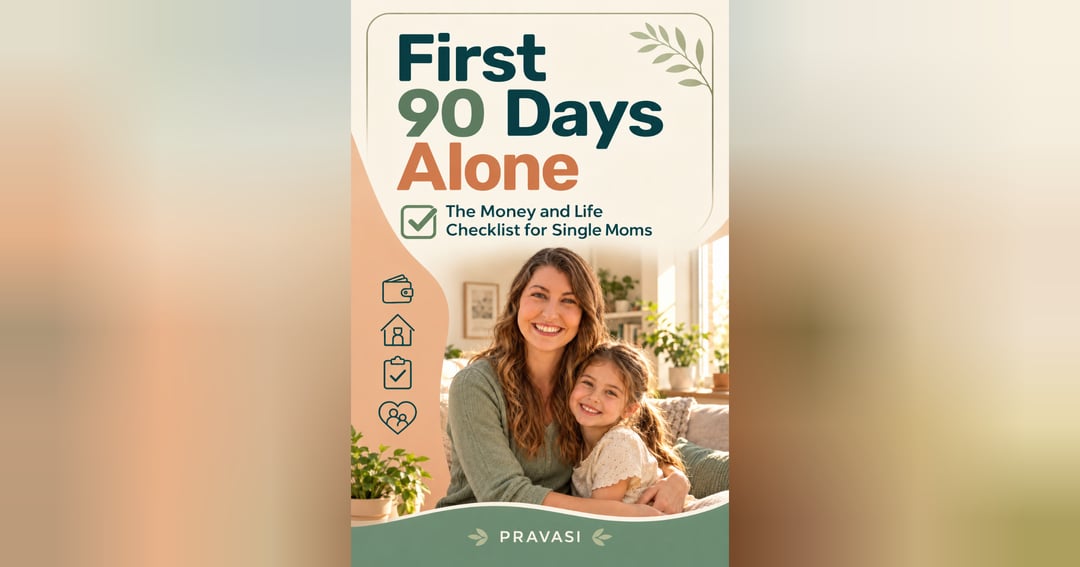 First 90 Days Alone : The Money and Life Checklist for Single Moms