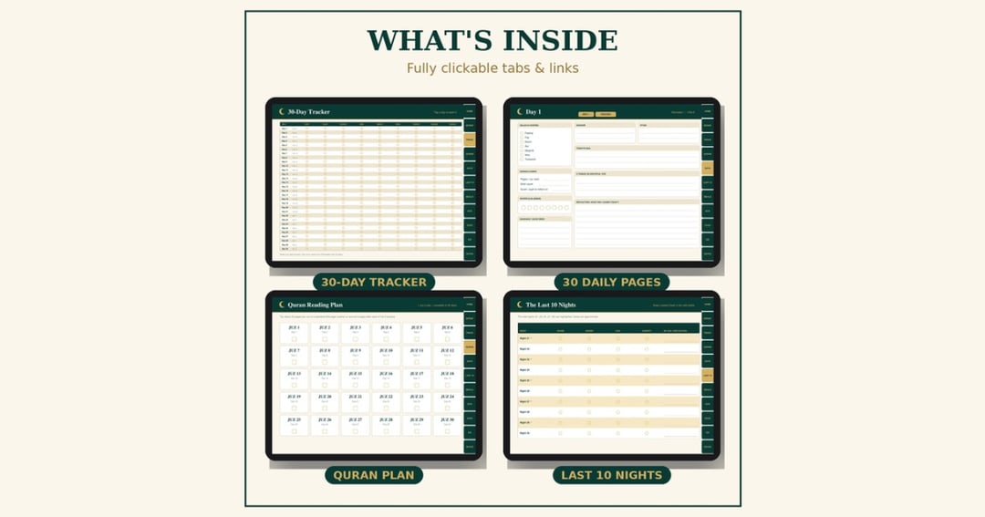 Ramadan 2027 Ultimate Planner & Journal | Digital PDF, image 3