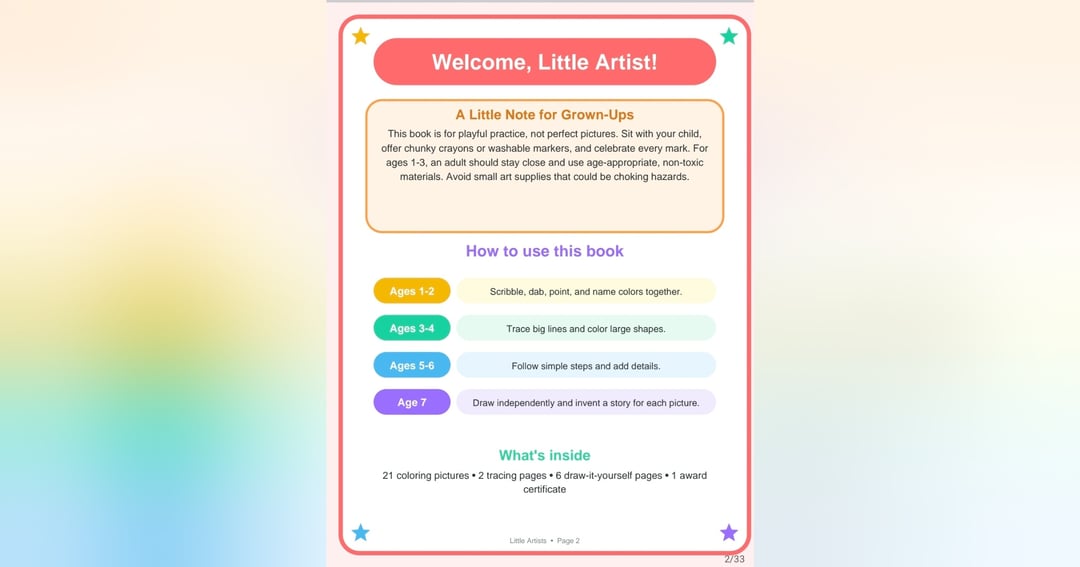 LITTLE ARTISTS Color, Draw & Create!, image 3