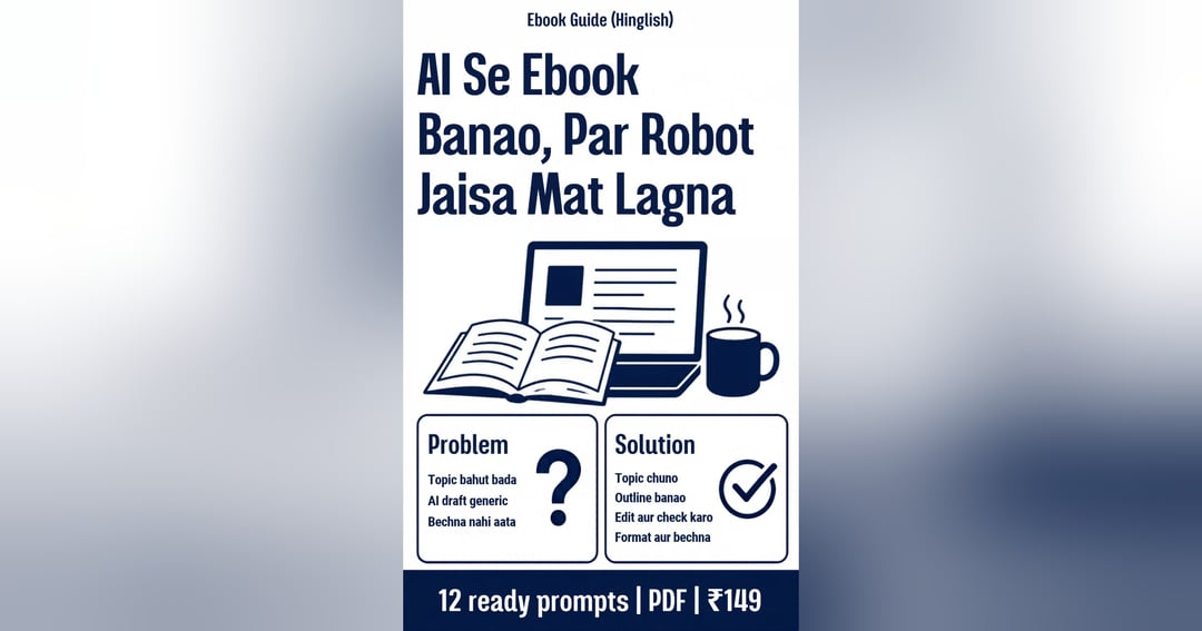 Topic Se Sell Tak: AI Ebook Ka Poora Process