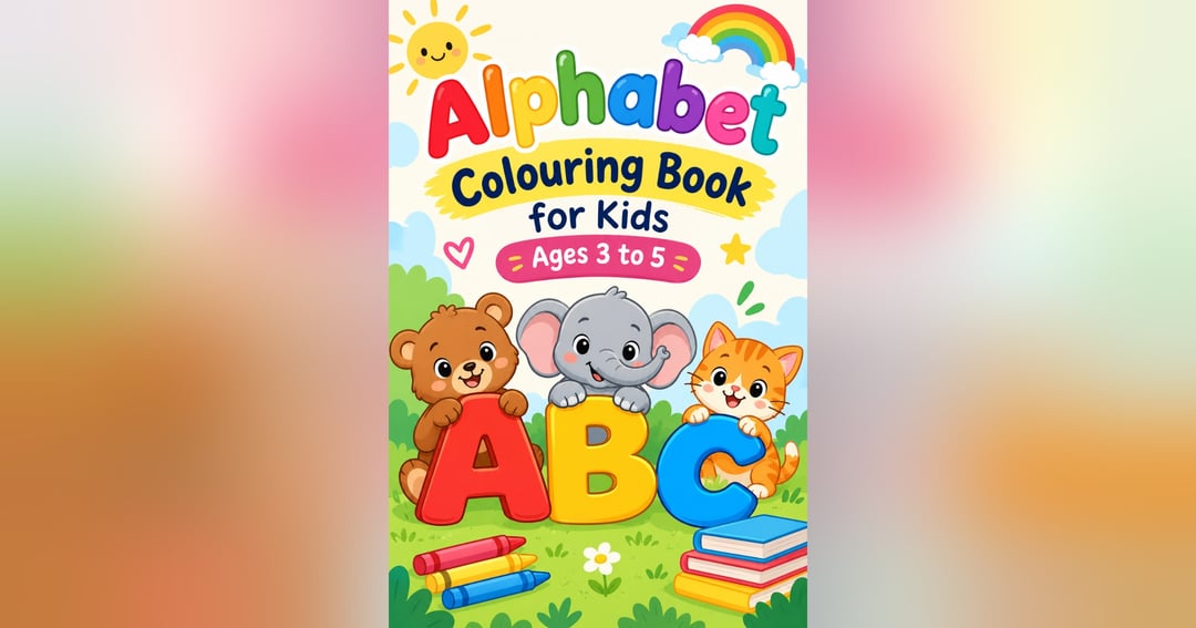 Alphabet colouring book