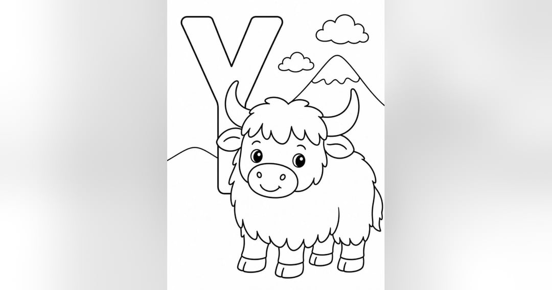 Alphabet colouring book, image 2
