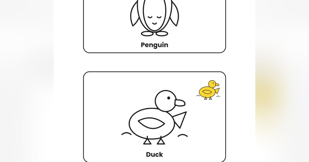 Simple kids coloring book, image 2