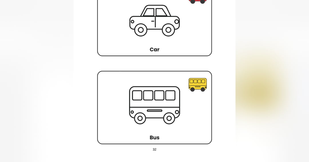 Simple kids coloring book, image 4