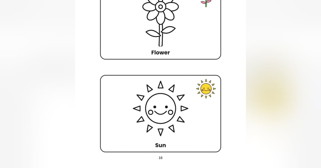 Simple kids coloring book, image 3