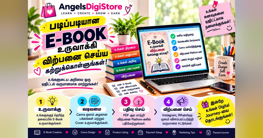 E-Book உருவாக்கி விற்பனை செய்வது எப்படி?