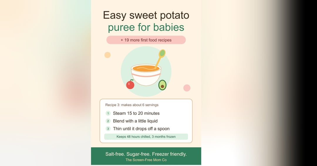 A day-by-day 30-day starter-foods plan with 20 simple recipes, shopping lists and printable trackers., image 3