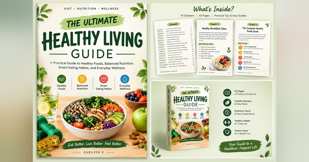 The Ultimate Healthy Living Guide: A Complete Guide to Healthy Foods, Balanced Nutrition, Smart Eating Habits, and Everyday Wellness, image 2