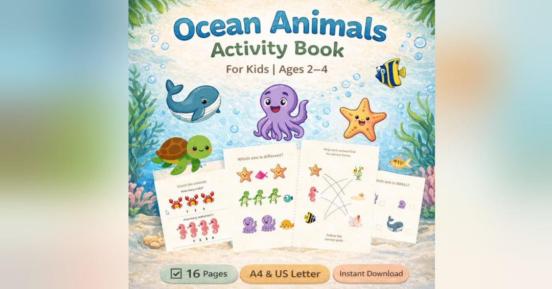 Creative Kids Corner – Kids Activity & Colouring Book (Ages 3–6), image 2