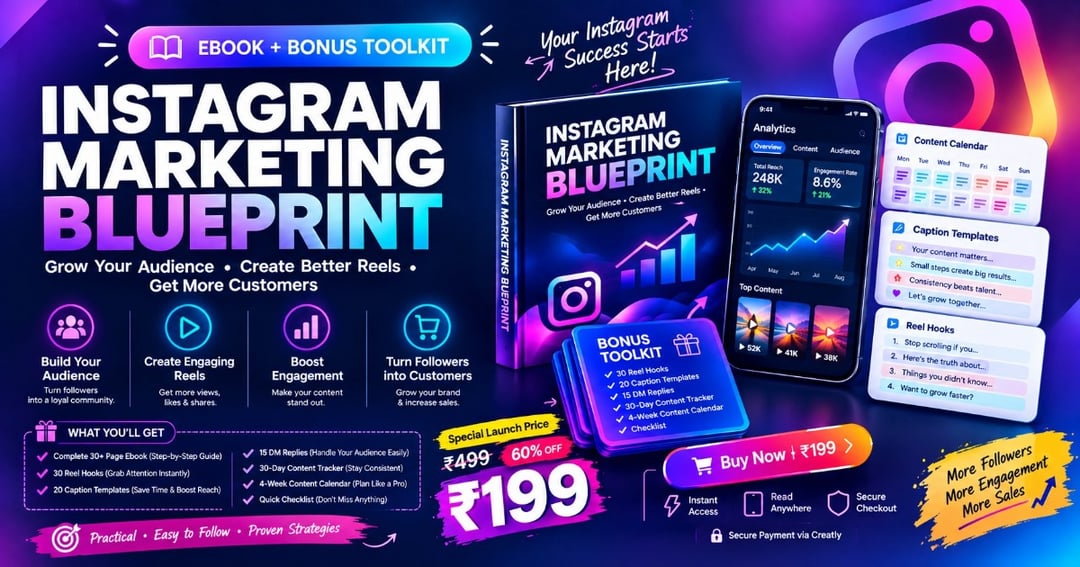 Instagram Marketing Blueprint — Ebook + Bonus Toolkit
