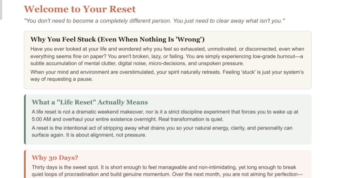 THE 30-DAY LIFE RESET, image 4