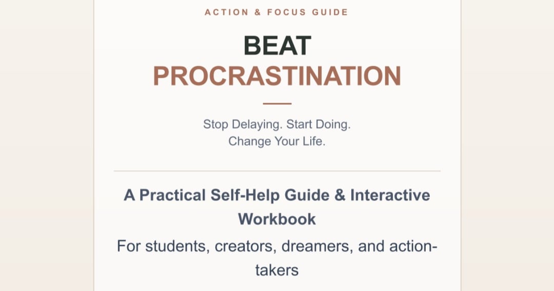BEAT PROCRASTINATION Stop Delaying. Start Doing. Change Your Life., image 2