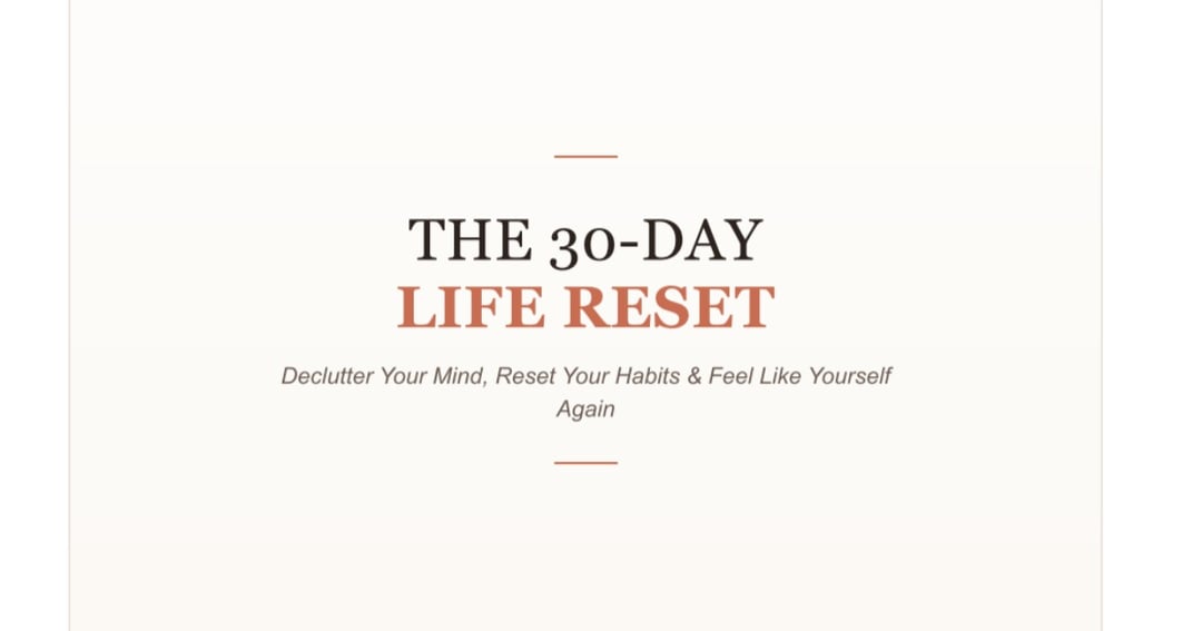 THE 30-DAY LIFE RESET, image 2