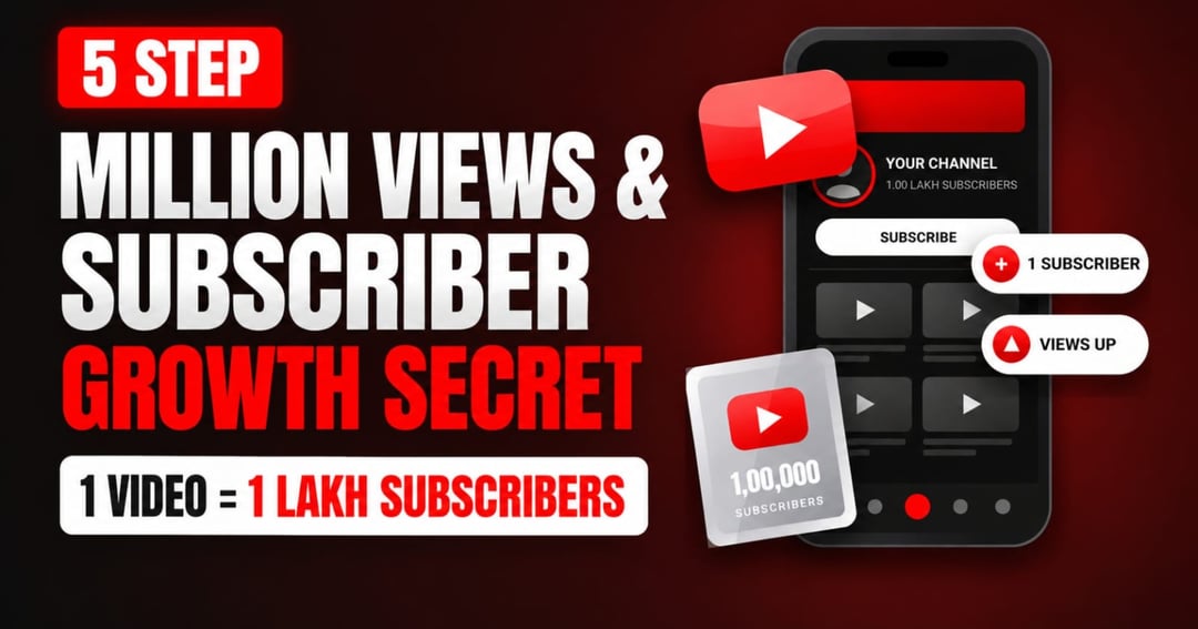 Youtube Million Views & Subscriber Growth Secret