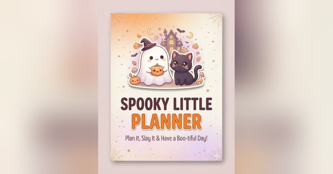 Spooky Little Planner – 31-Page Cute Halloween Planner PDF