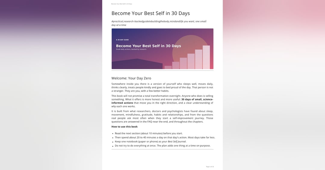 Become Your Best Self in 30 Days, image 2