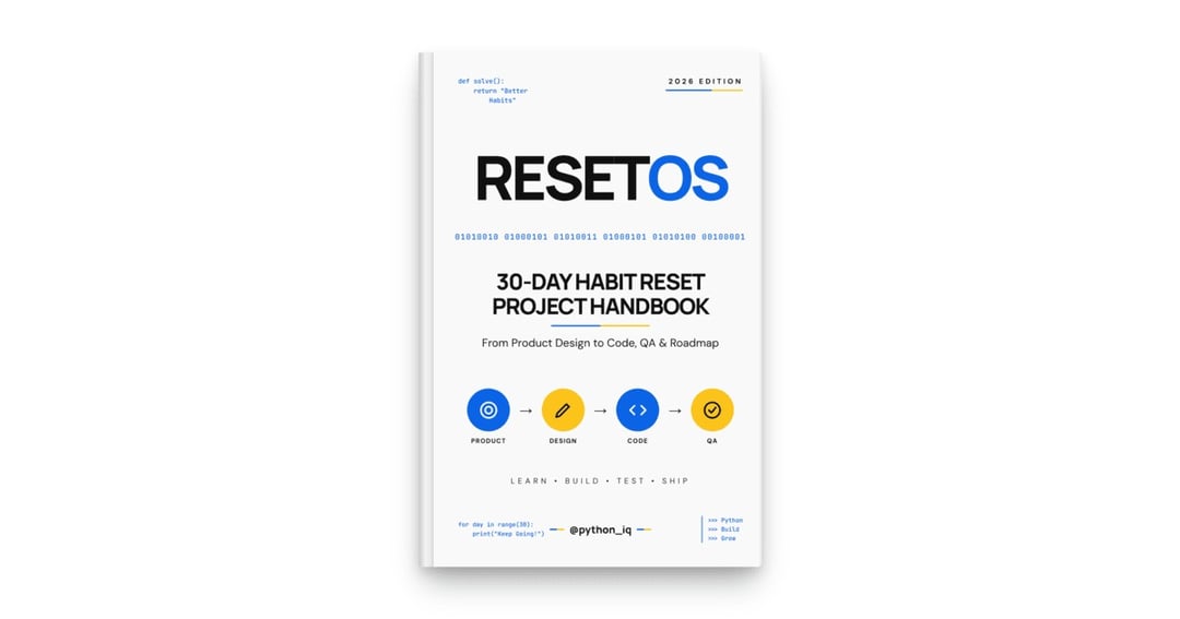 ResetOS  Practical Project 30-day habit reset handbook