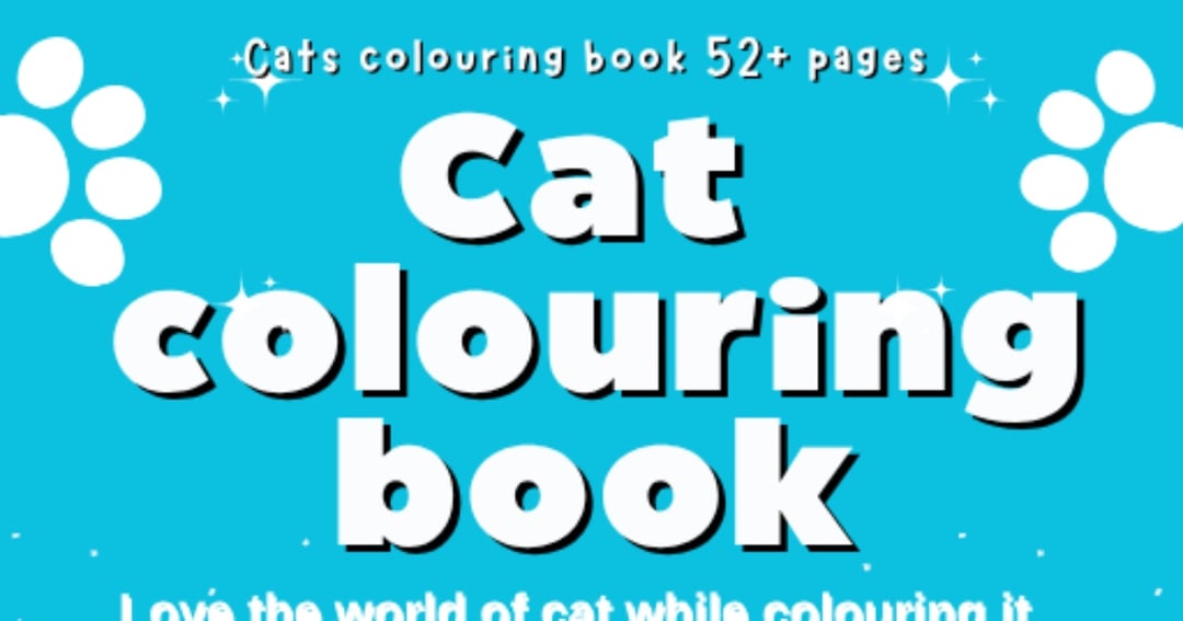 Cozy Cat Coloring Book | 52 Printable Pages | Cute Cat Scenes | Adult & Kids Coloring | Instant Download PDF