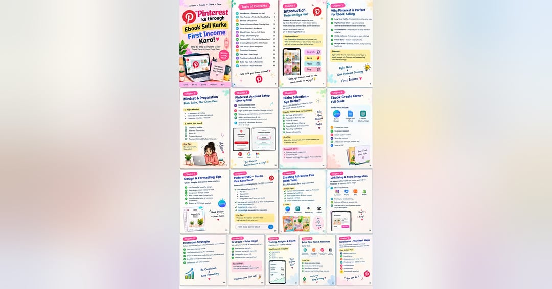 Pinterest Se E-book Sell Karke First Income Karo, image 2