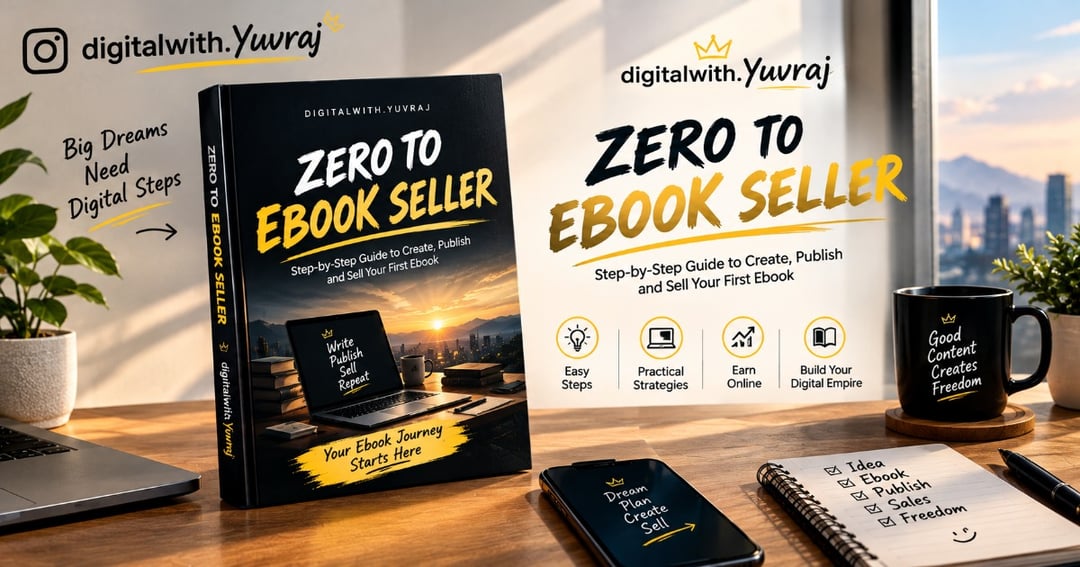 Zero to eBook Seller – Learn to Create, Design & Sell Your First eBook with AI | 7-Step Hindi + English Guide, image 3
