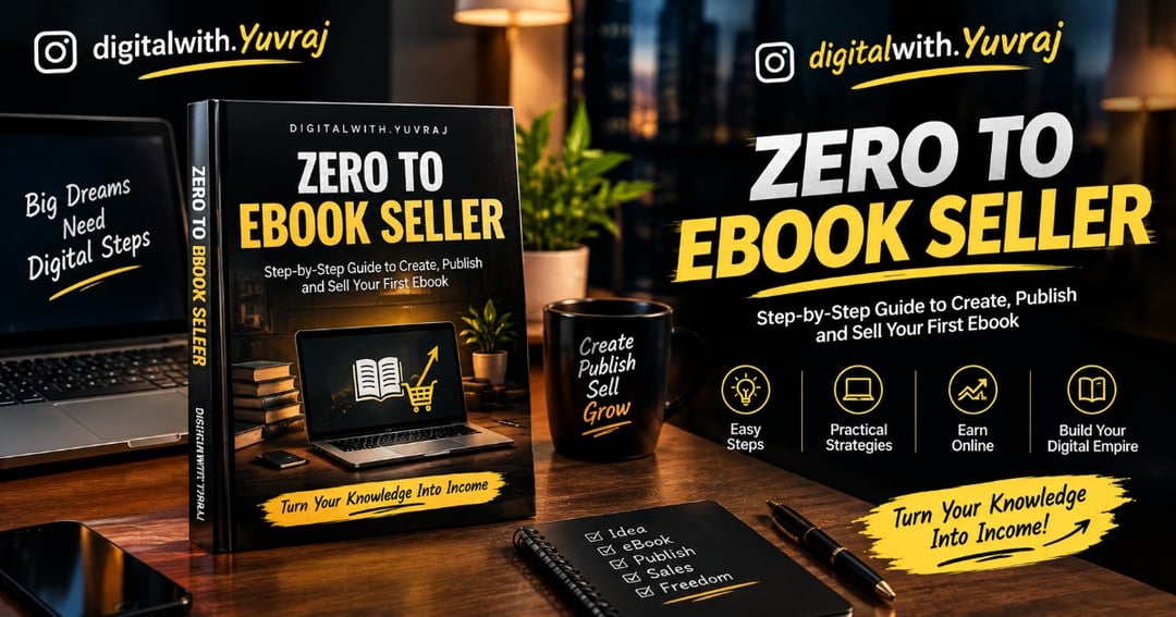 Zero to eBook Seller – Learn to Create, Design & Sell Your First eBook with AI | 7-Step Hindi + English Guide, image 4