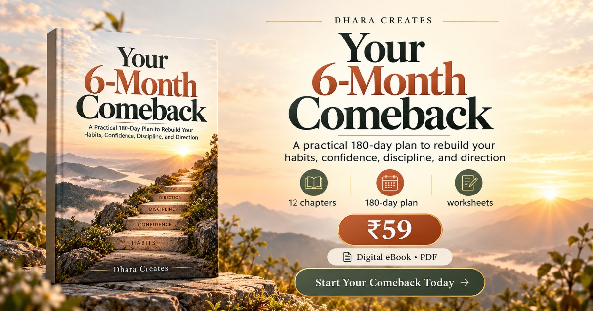 Your 6-Month Comeback – 180-Day Self-Improvement & Habit Building Guide