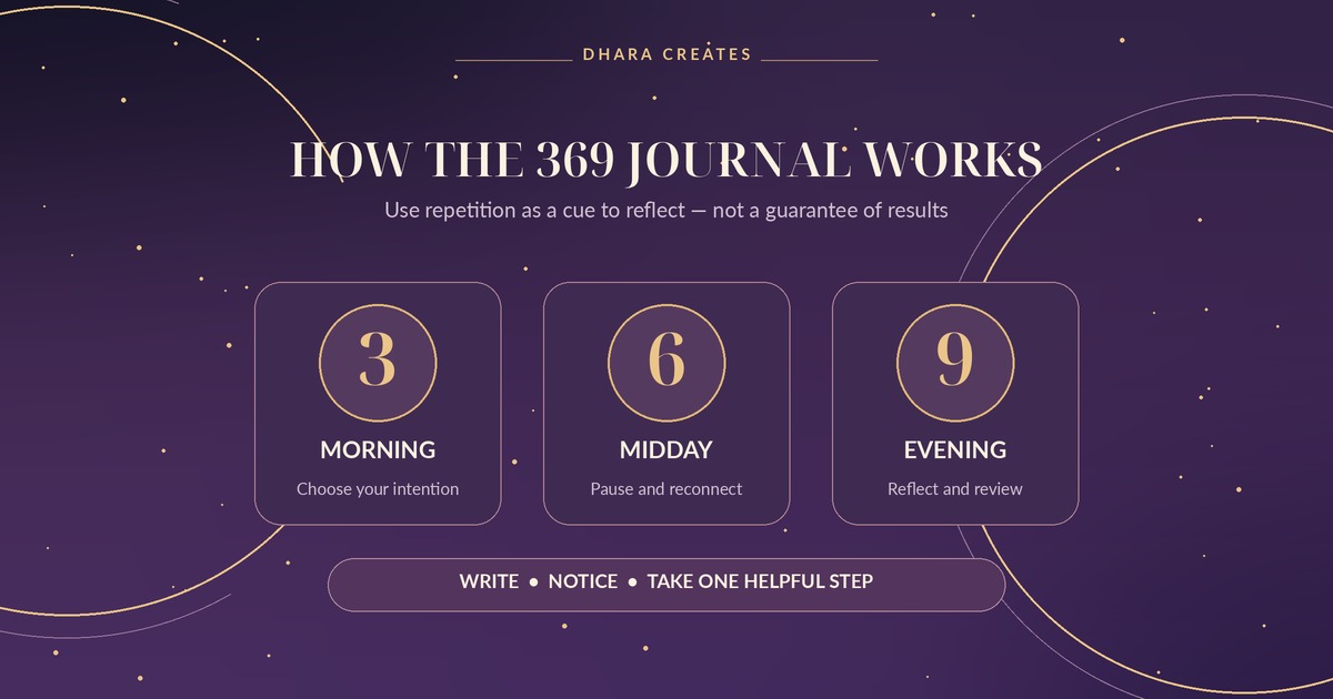 The 369 Manifestation Method – 30-Day Guided Manifestation Journal & Affirmations eBook, image 3