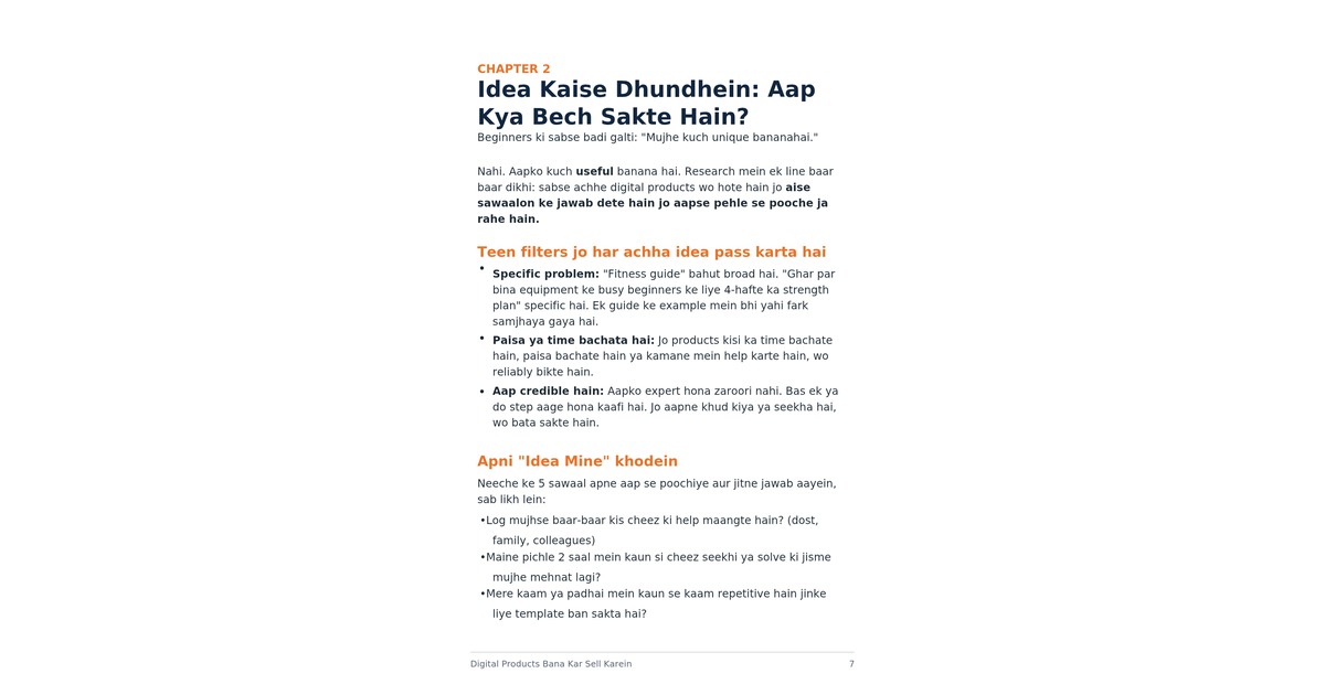Create and Sell Digital Product: Beginner to First Sale (Hinglish Guide 2026), image 4