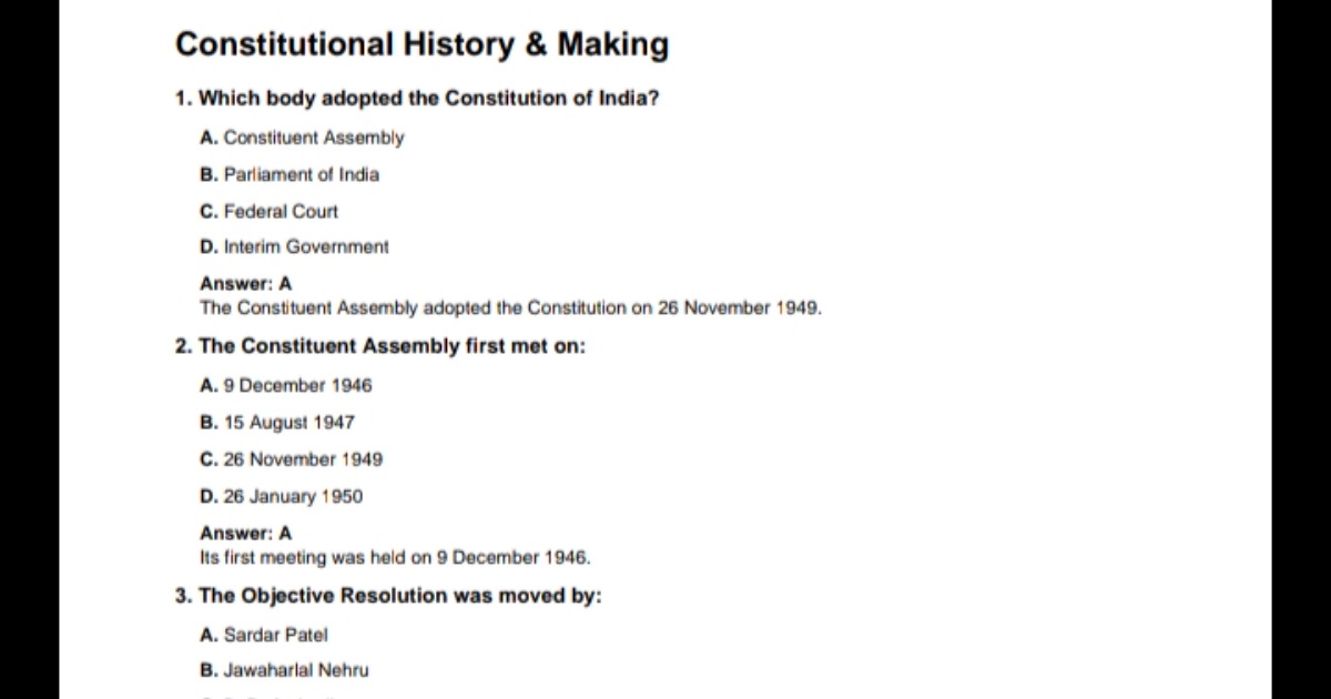 AIBE 22 Constitution Law – 500 Practice MCQs — image 4