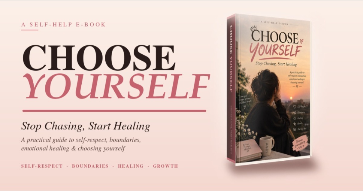 CHOOSE YOURSELF  STOP CHASING PEOPLE START HEALING — image 2