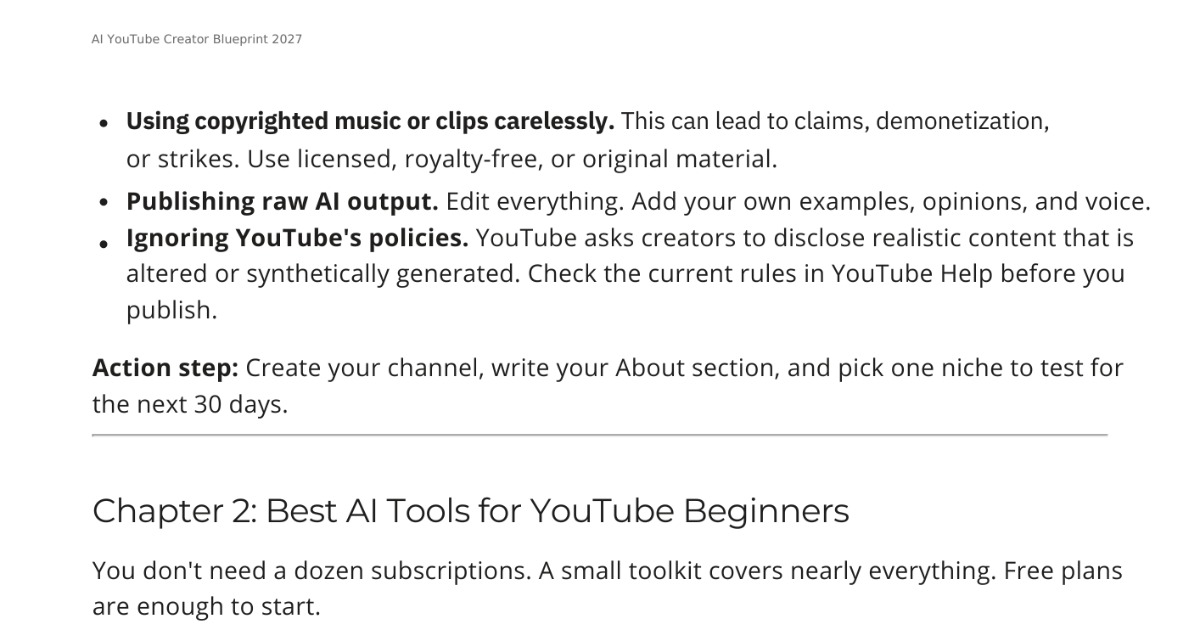 AI YOUTUBE CREATOR BLUEPRINT 2027, image 2