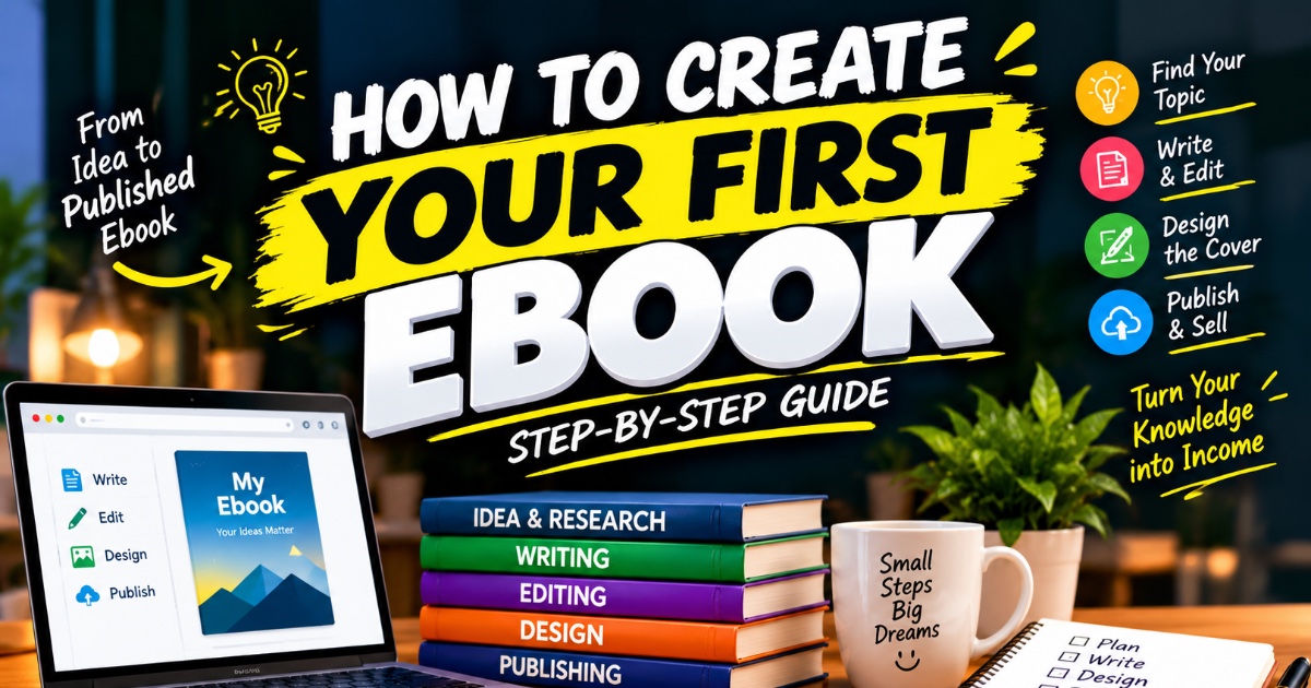 HOW TO CREATE YOUR FIRST EBOOK