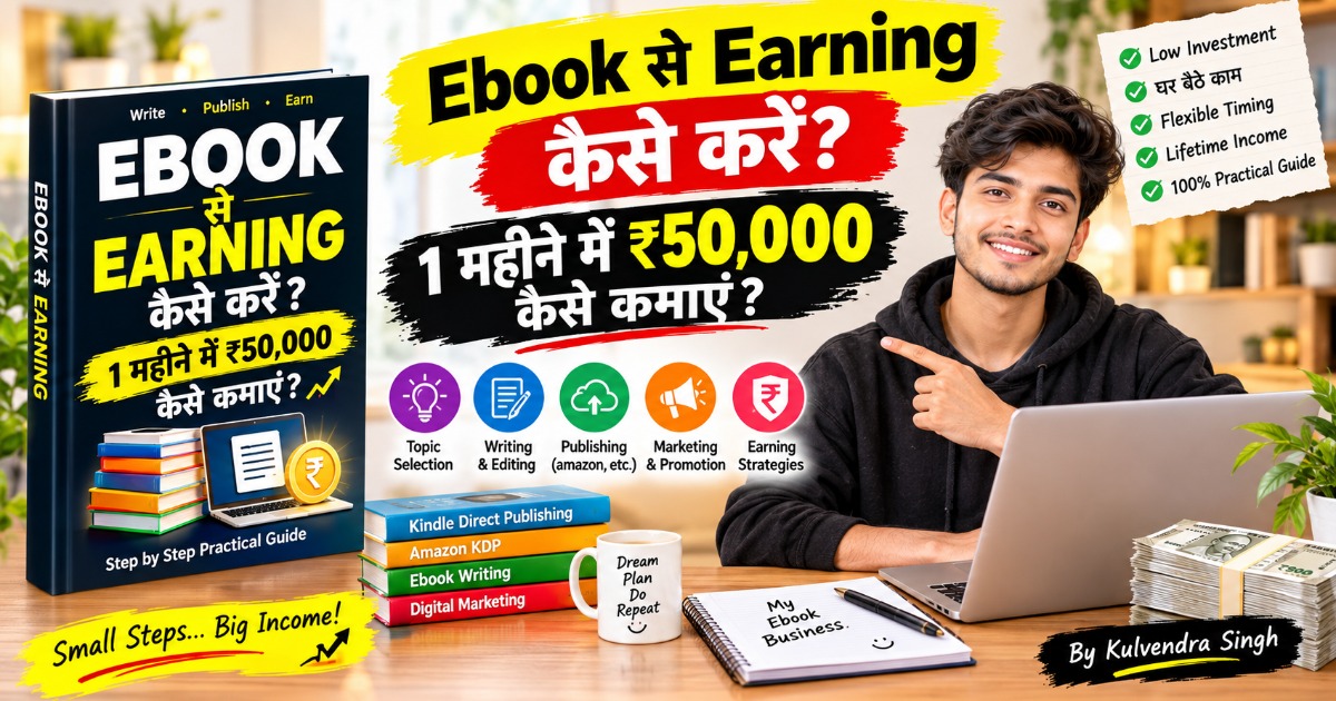 How to Earn ₹50,000 in One Month by Selling Ebooks | Step-by-Step Guide for Beginners