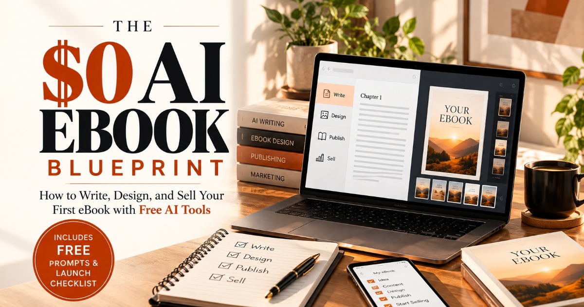 How to Write, Design, and Sell Your First eBook with Free AI Tools