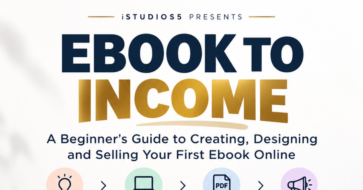 Ebook to Income: A Beginner’s Guide to Creating, Designing & Selling Your First Ebook Online