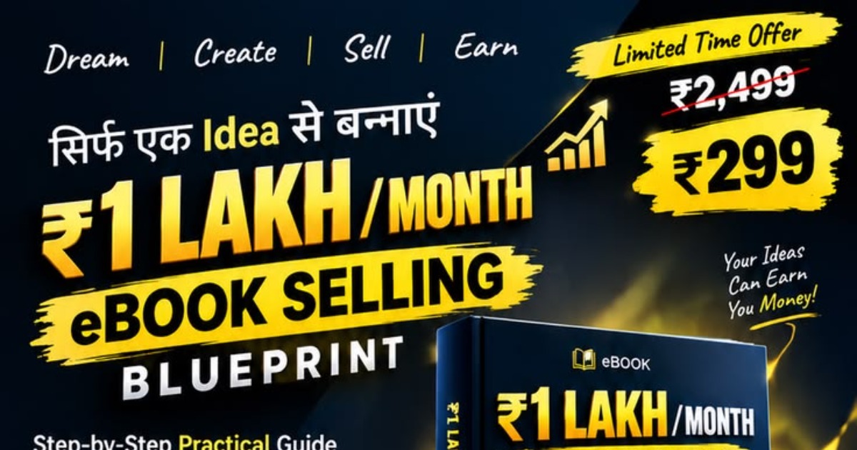 ₹1 lakh month Ebook selling