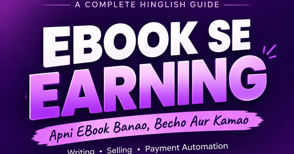 Ebook Se Earning – Complete Hinglish Guide