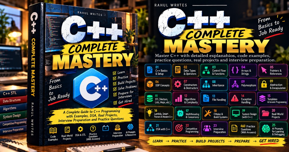 C++ Complete Mastery — From Fundamentals to Job Ready