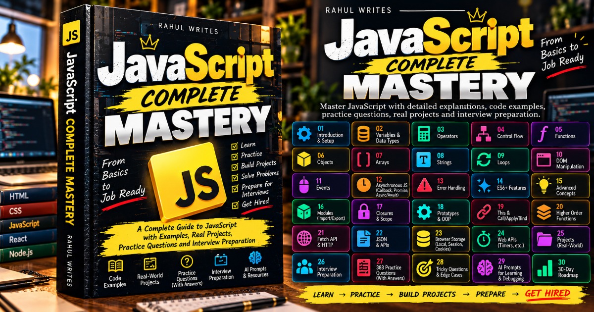 JavaScript Complete Mastery — From Fundamentals to Job Ready