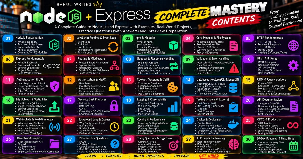 Node.js + Express Complete Mastery — From Fundamentals to Production Ready, image 2