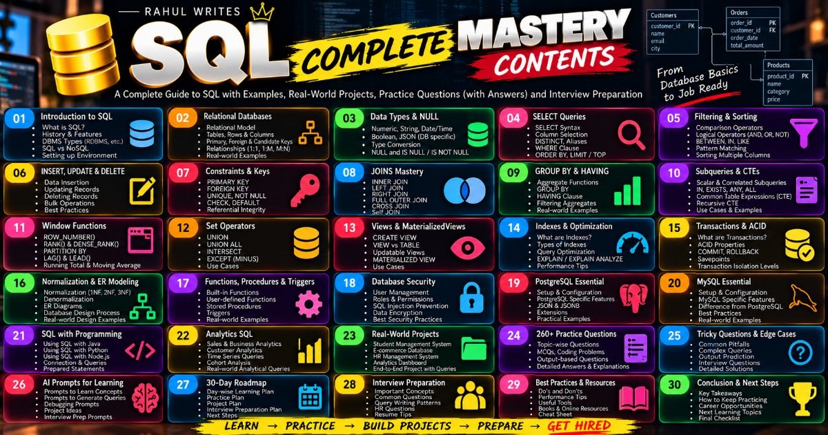 SQL Complete Mastery — From Database Basics to Job Ready, image 2