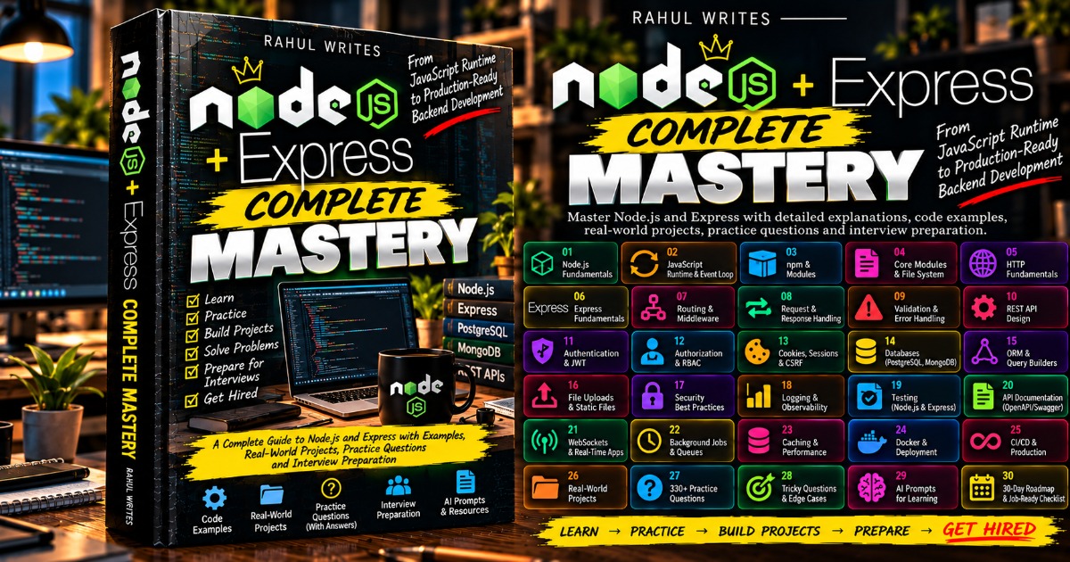 Node.js + Express Complete Mastery — From Fundamentals to Production Ready