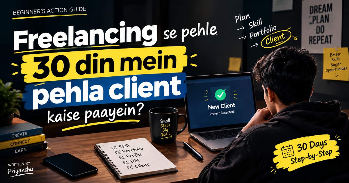 30 दिनों में अपना पहला Freelance Client कैसे पाएं ?