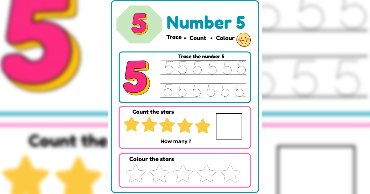 1_to_20 number tracing workbook, image 4