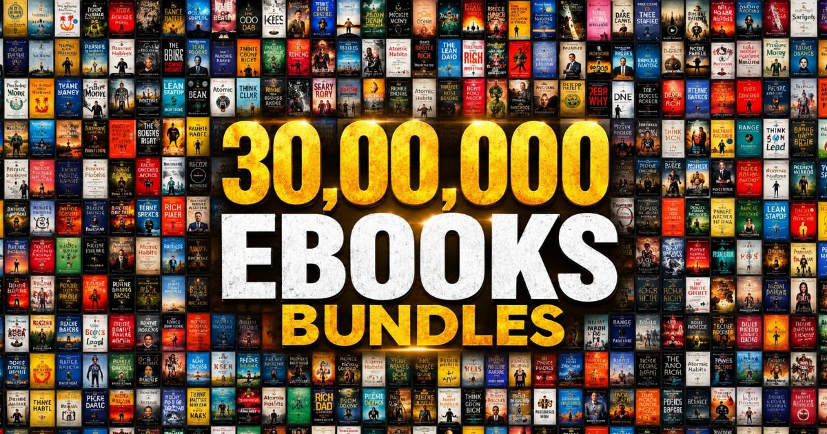 📚 3,00,000+ Premium eBook Mega Bundle😱